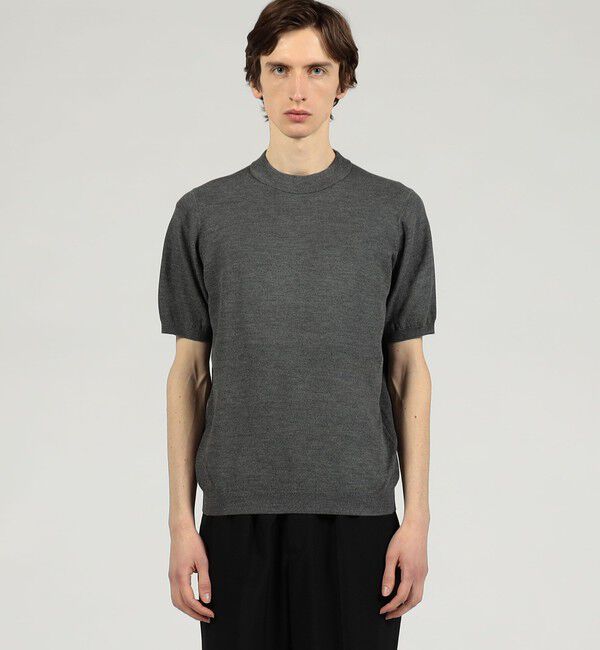 TOMORROWLAND MENS「シルクコットン モックネックプルオーバーニット」|ニット・セーター|