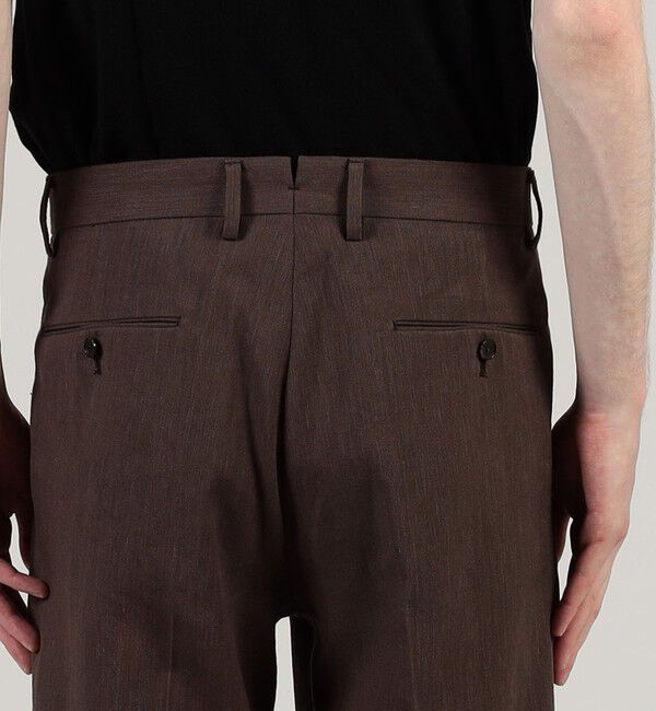 TOMORROWLAND MENS「ヘンプコットン 2プリーツ ワイドスラックス」|スラックス|