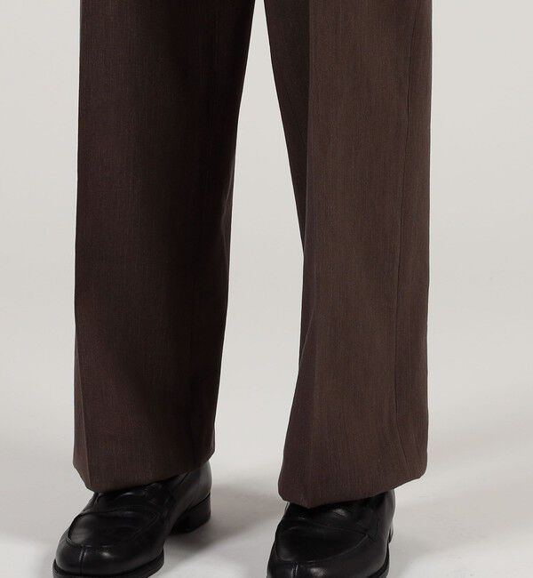 TOMORROWLAND MENS「ヘンプコットン 2プリーツ ワイドスラックス」|スラックス|