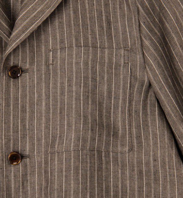 TOMORROWLAND MENS「リネン ダブルポケット シャツジャケット SOLBIATI」|ブルゾン・スタジャン|