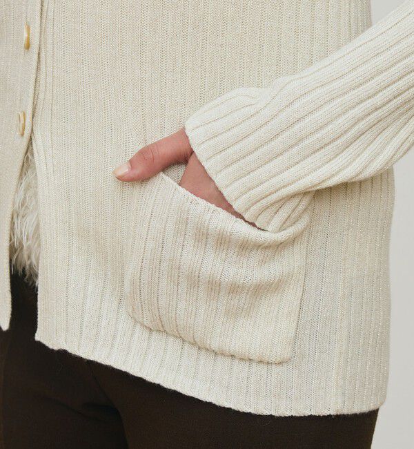 DES PRES「ウールリブ Vネックカーディガン」|カーディガン|