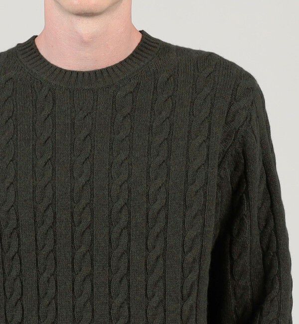 TOMORROWLAND MENS「TOMORROWLAND tricot スーパーファインラムウール ケーブルニット」|ニット・セーター|