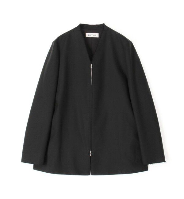 Edition「ドライツイル ZIPジャケット」|ノーカラージャケット|17 チャコールグレー