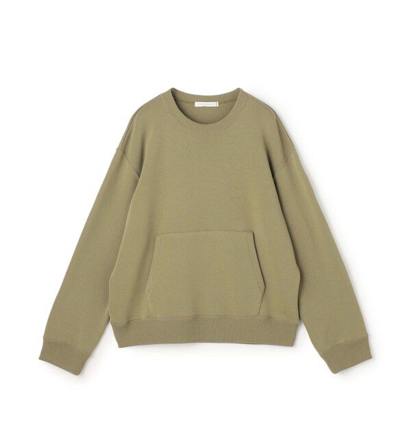 GALERIE VIE「コットンスピニングウール クルーネックプルオーバー」|ニット・セーター|57 カーキ