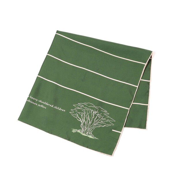 TOMORROWLAND GOODS「sense the pebble Cypress Tree シルクスカーフ」|バンダナ・スカーフ|