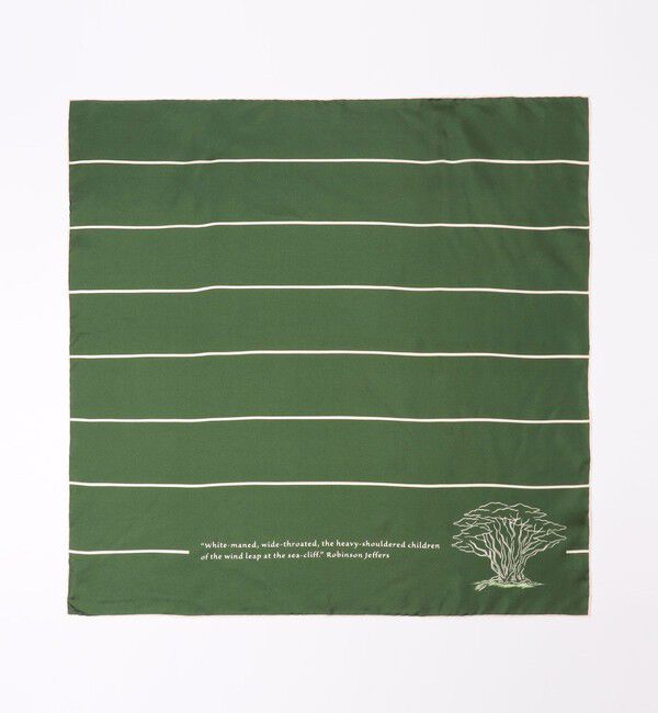 TOMORROWLAND GOODS「sense the pebble Cypress Tree シルクスカーフ」|バンダナ・スカーフ|