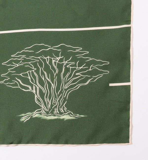 TOMORROWLAND GOODS「sense the pebble Cypress Tree シルクスカーフ」|バンダナ・スカーフ|