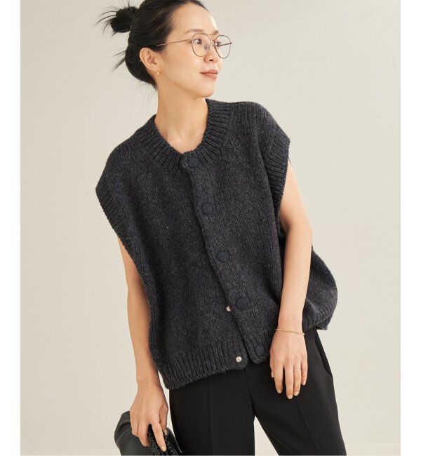 Plage「JANE SMITH/ジェーンスミス  SNAP 3G SHORT ニット」|ニット・セーター|