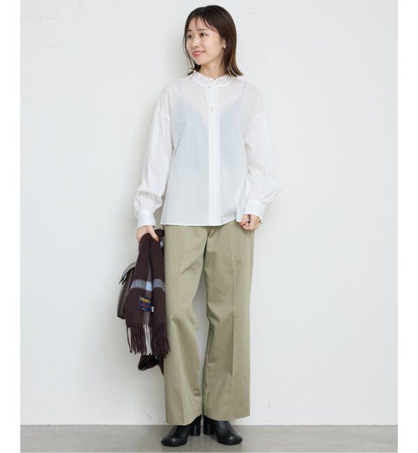 SLOBE IENA「《追加》ミニフリルブラウス」|シャツ・ブラウス|