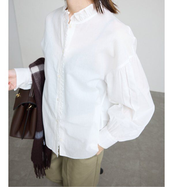 SLOBE IENA「《追加》ミニフリルブラウス」|シャツ・ブラウス|