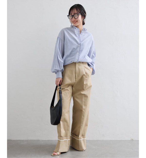 SLOBE IENA「《追加》ミニフリルブラウス」|シャツ・ブラウス|