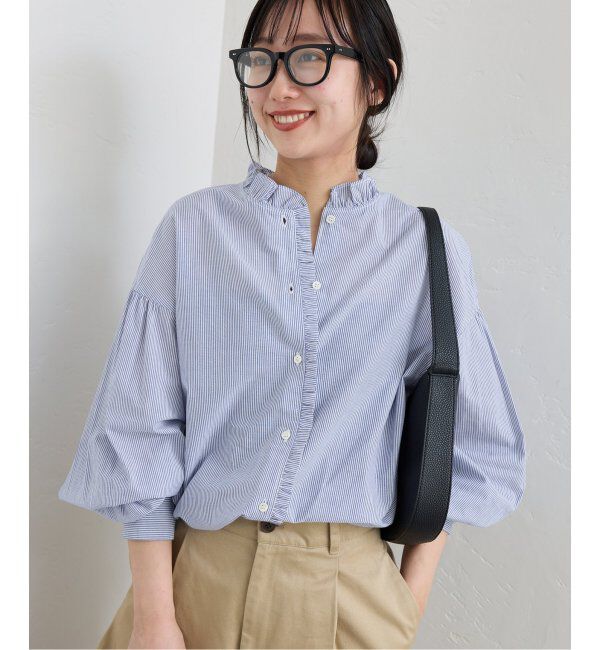 SLOBE IENA「《追加》ミニフリルブラウス」|シャツ・ブラウス|