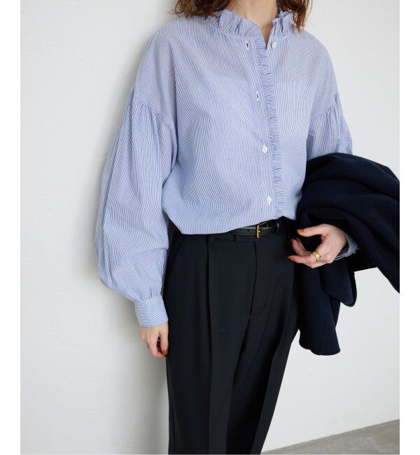 SLOBE IENA「《追加》ミニフリルブラウス」|シャツ・ブラウス|