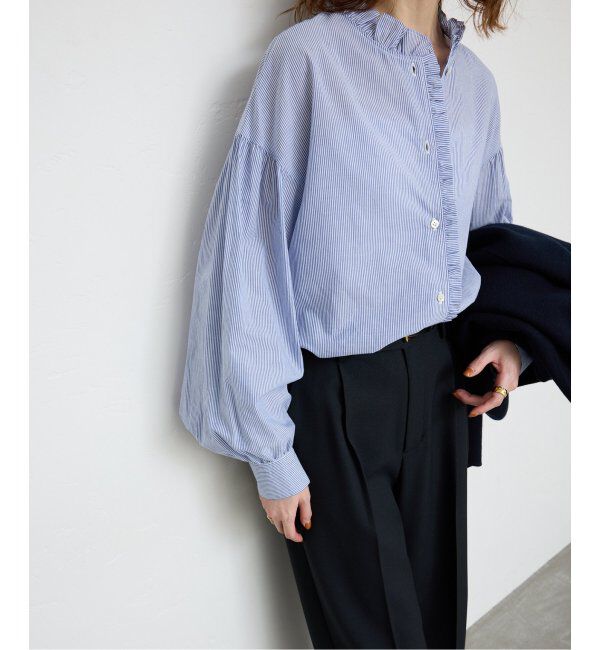 SLOBE IENA「《追加》ミニフリルブラウス」|シャツ・ブラウス|