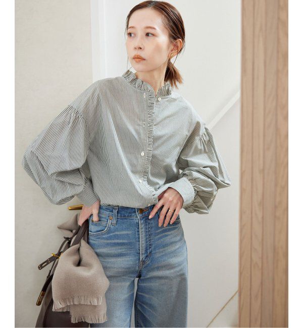 SLOBE IENA「《追加》ミニフリルブラウス」|シャツ・ブラウス|