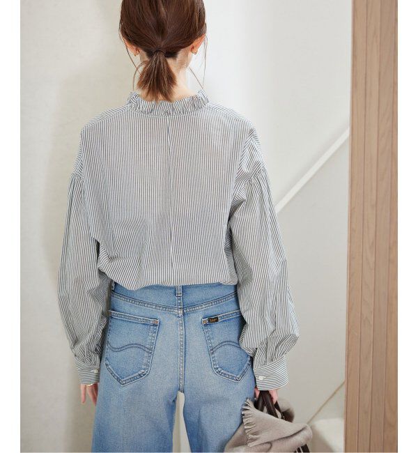 SLOBE IENA「《追加》ミニフリルブラウス」|シャツ・ブラウス|