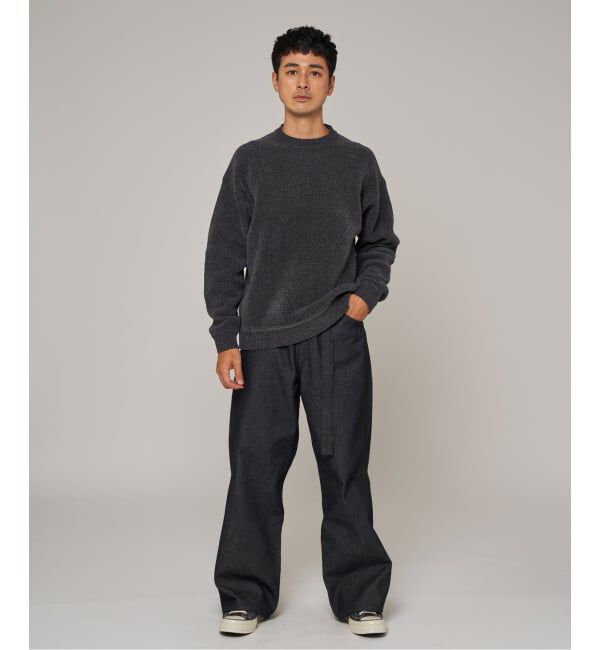 EDIFICE「《追加》シェニール ヤーン クルーネック ニット」|ニット・セーター|