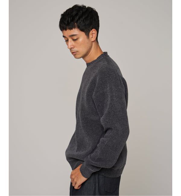 EDIFICE「《追加》シェニール ヤーン クルーネック ニット」|ニット・セーター|