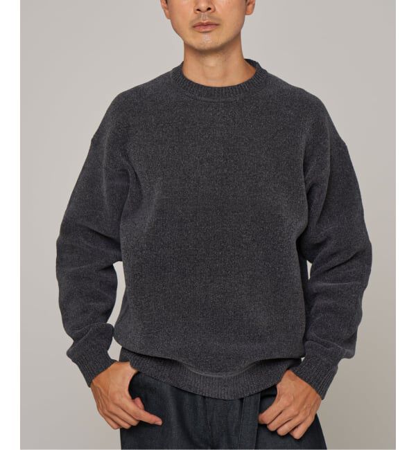 EDIFICE「《追加》シェニール ヤーン クルーネック ニット」|ニット・セーター|