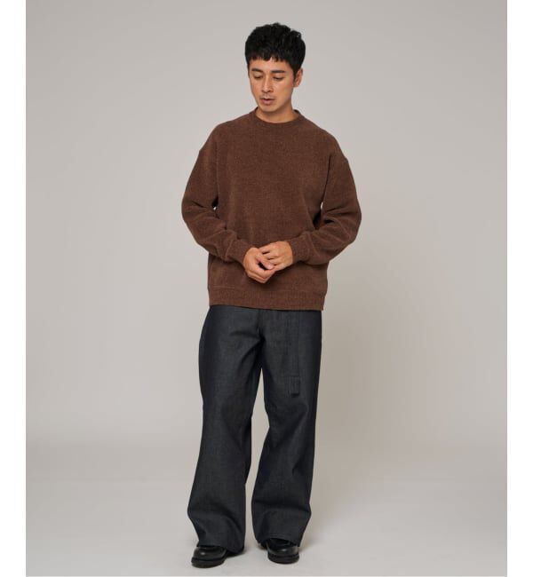 EDIFICE「《追加》シェニール ヤーン クルーネック ニット」|ニット・セーター|