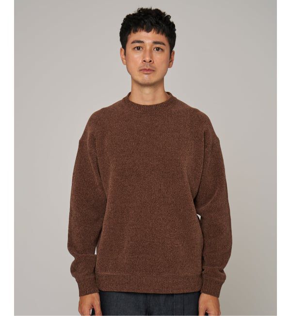 EDIFICE「《追加》シェニール ヤーン クルーネック ニット」|ニット・セーター|