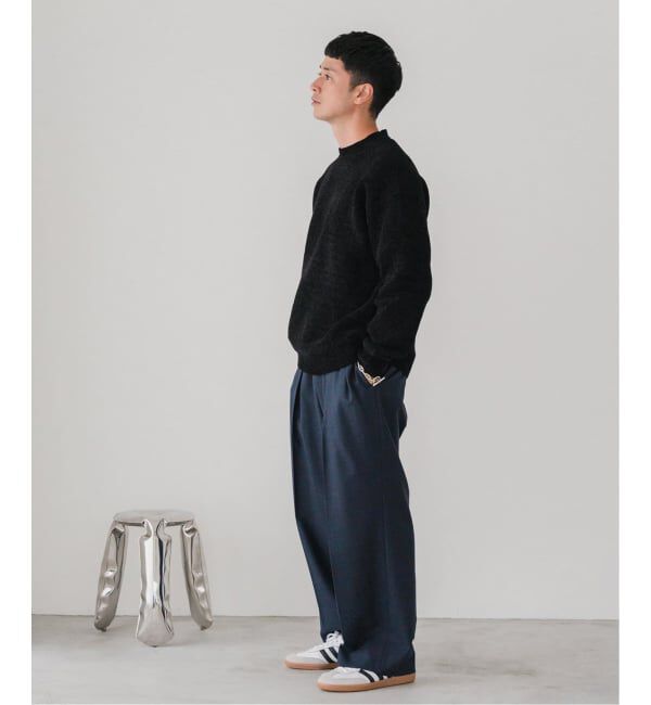 EDIFICE「《追加》シェニール ヤーン クルーネック ニット」|ニット・セーター|