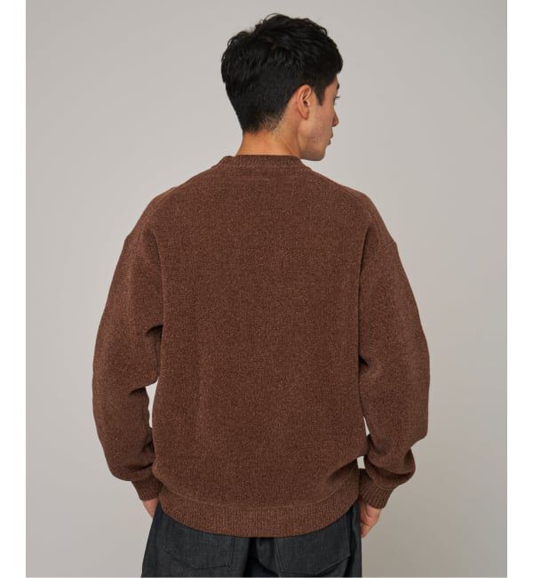 EDIFICE「《追加》シェニール ヤーン クルーネック ニット」|ニット・セーター|