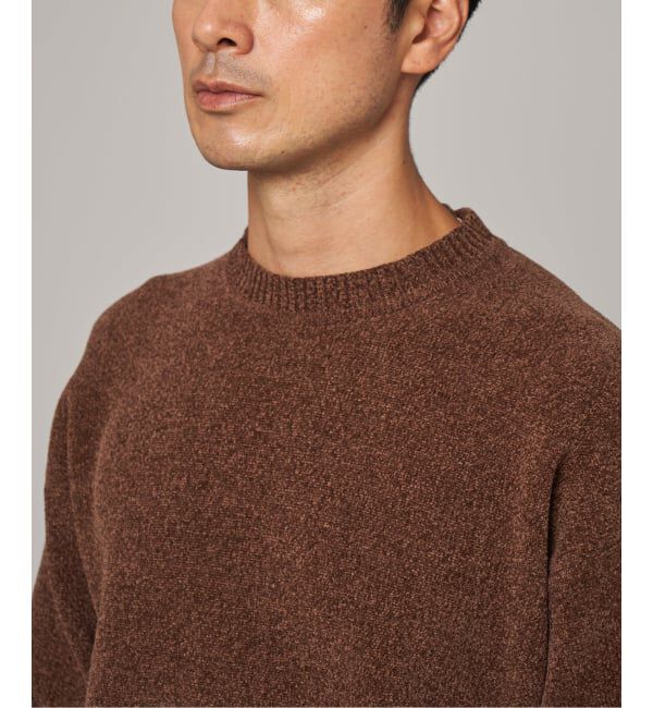 EDIFICE「《追加》シェニール ヤーン クルーネック ニット」|ニット・セーター|