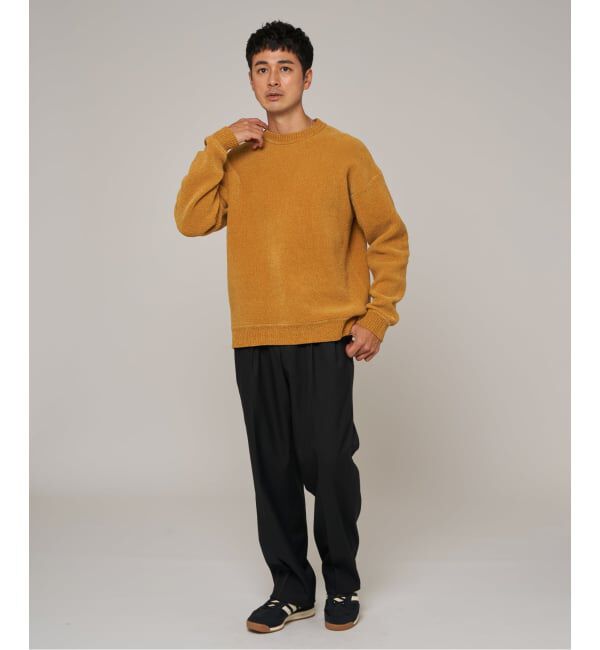 EDIFICE「《追加》シェニール ヤーン クルーネック ニット」|ニット・セーター|