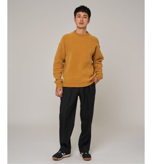 EDIFICE「《追加》シェニール ヤーン クルーネック ニット」|ニット・セーター|