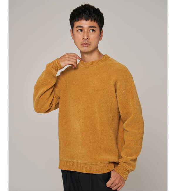 EDIFICE「《追加》シェニール ヤーン クルーネック ニット」|ニット・セーター|