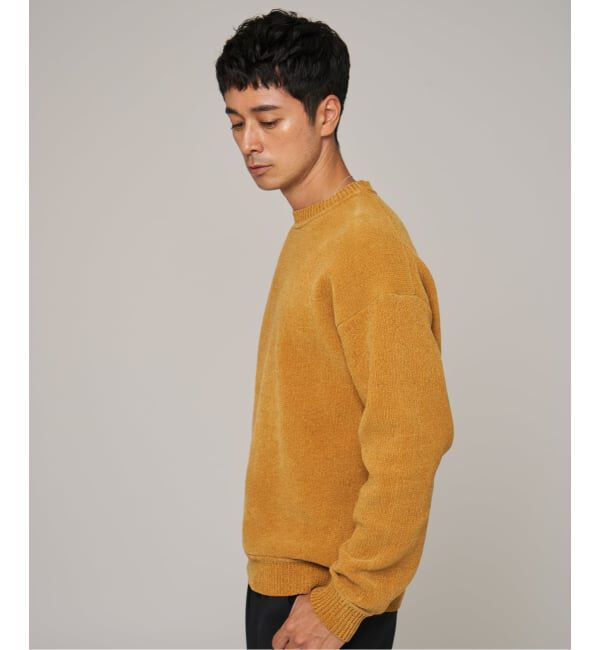 EDIFICE「《追加》シェニール ヤーン クルーネック ニット」|ニット・セーター|