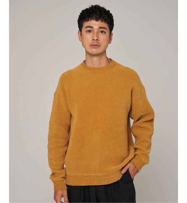 EDIFICE「《追加》シェニール ヤーン クルーネック ニット」|ニット・セーター|