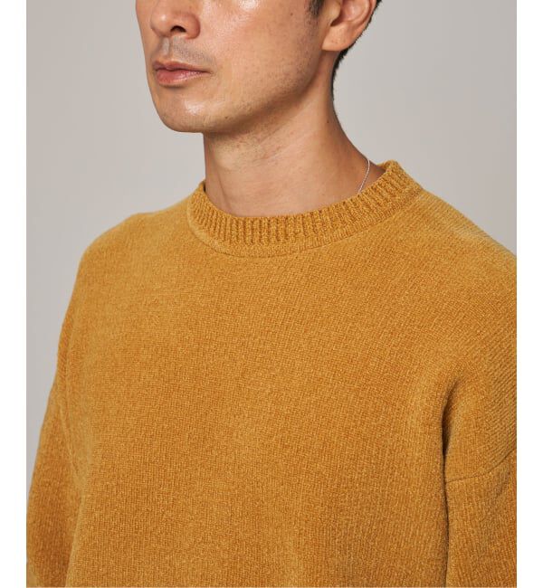 EDIFICE「《追加》シェニール ヤーン クルーネック ニット」|ニット・セーター|