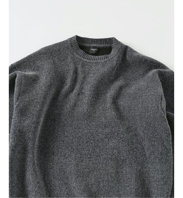 EDIFICE「《追加》シェニール ヤーン クルーネック ニット」|ニット・セーター|