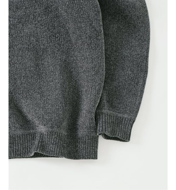 EDIFICE「《追加》シェニール ヤーン クルーネック ニット」|ニット・セーター|