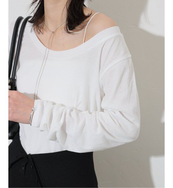 JOURNAL STANDARD「シアーフライス2WAYロングスリーブ」|Tシャツ・カットソー|ホワイト