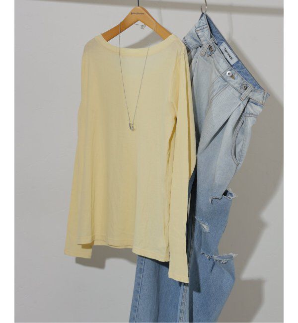 JOURNAL STANDARD「シアーフライス2WAYロングスリーブ」|Tシャツ・カットソー|イエロー A