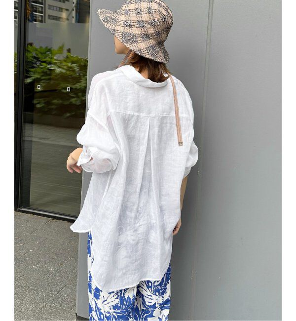 JOURNAL STANDARD relume「《追加2》手洗い可 / ラミーオーバーサイズシャツ」|シャツ・ブラウス|