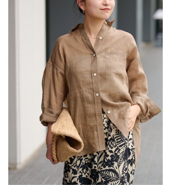JOURNAL STANDARD relume「《追加2》手洗い可 / ラミーオーバーサイズシャツ」|シャツ・ブラウス|