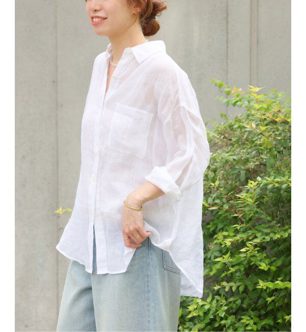 JOURNAL STANDARD relume「《追加2》手洗い可 / ラミーオーバーサイズシャツ」|シャツ・ブラウス|ホワイト