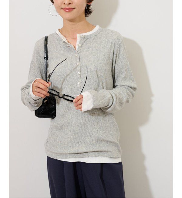 JOURNAL STANDARD relume「ソフトテレコヘンリープルオーバー」|Tシャツ・カットソー|グレー