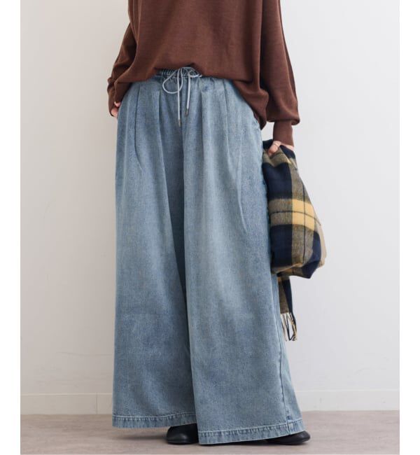 JOURNAL STANDARD relume「《追加2》C/R デニムワイドギャザー」|デニム|