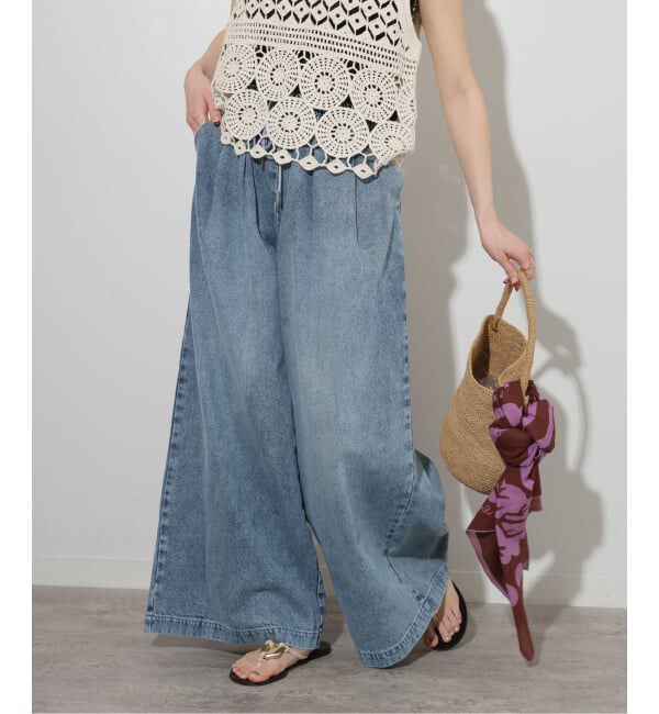 JOURNAL STANDARD relume「《追加2》C/R デニムワイドギャザー」|デニム|