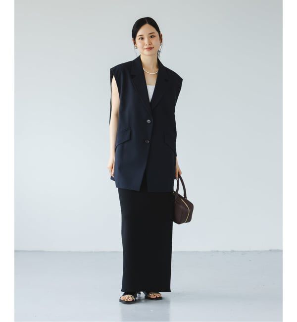 NOBLE「《追加》コンフォートジャージーライクタイトスカート」|スカート|