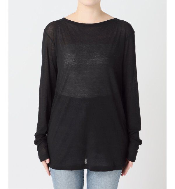 Spick and Span「《追加》シアーボートネックプルオーバー」|Tシャツ・カットソー|