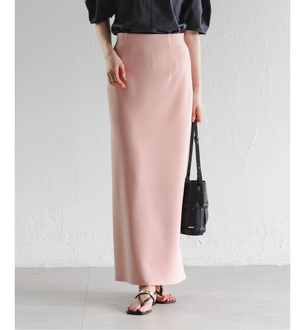 NOBLE「《追加》【洗える】コンフォートジャージーライクタイトスカート 4」|スカート|