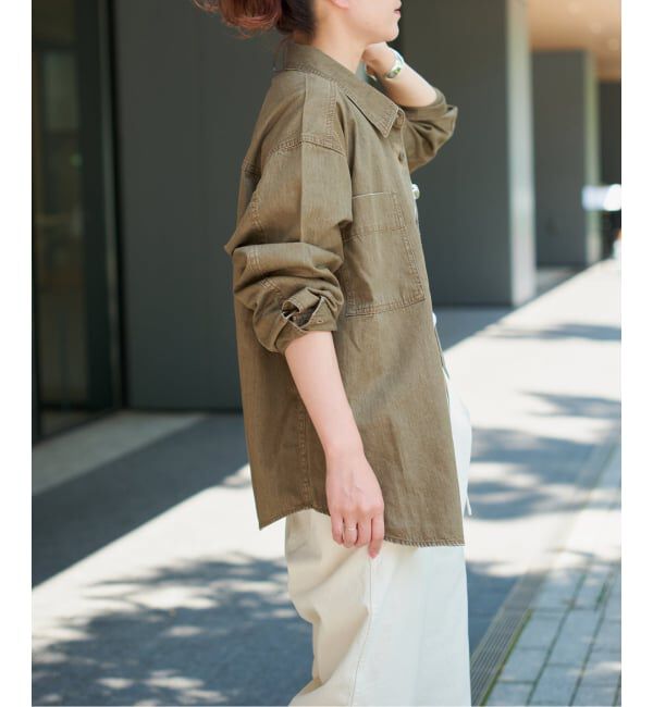 Spick and Span「《追加》ライトオンスデニムシャツ」|シャツ・ブラウス|