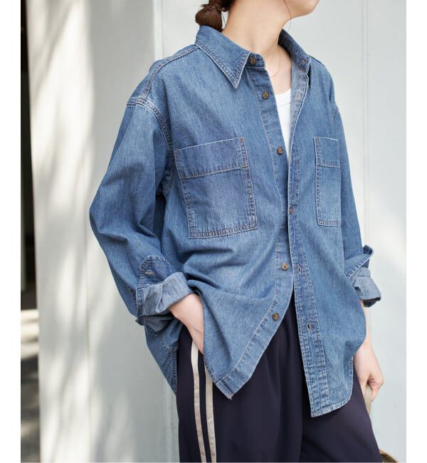 Spick and Span「《追加》ライトオンスデニムシャツ」|シャツ・ブラウス|