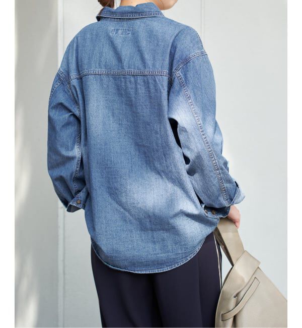 Spick and Span「《追加》ライトオンスデニムシャツ」|シャツ・ブラウス|